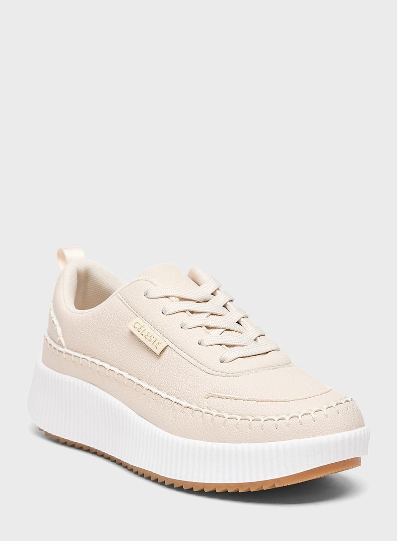 Lace Up Low Top Sneakers