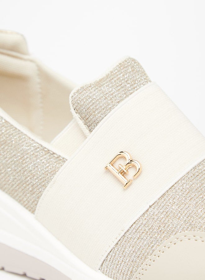 Womens Textured SlipOn Low Ankle Sneakers