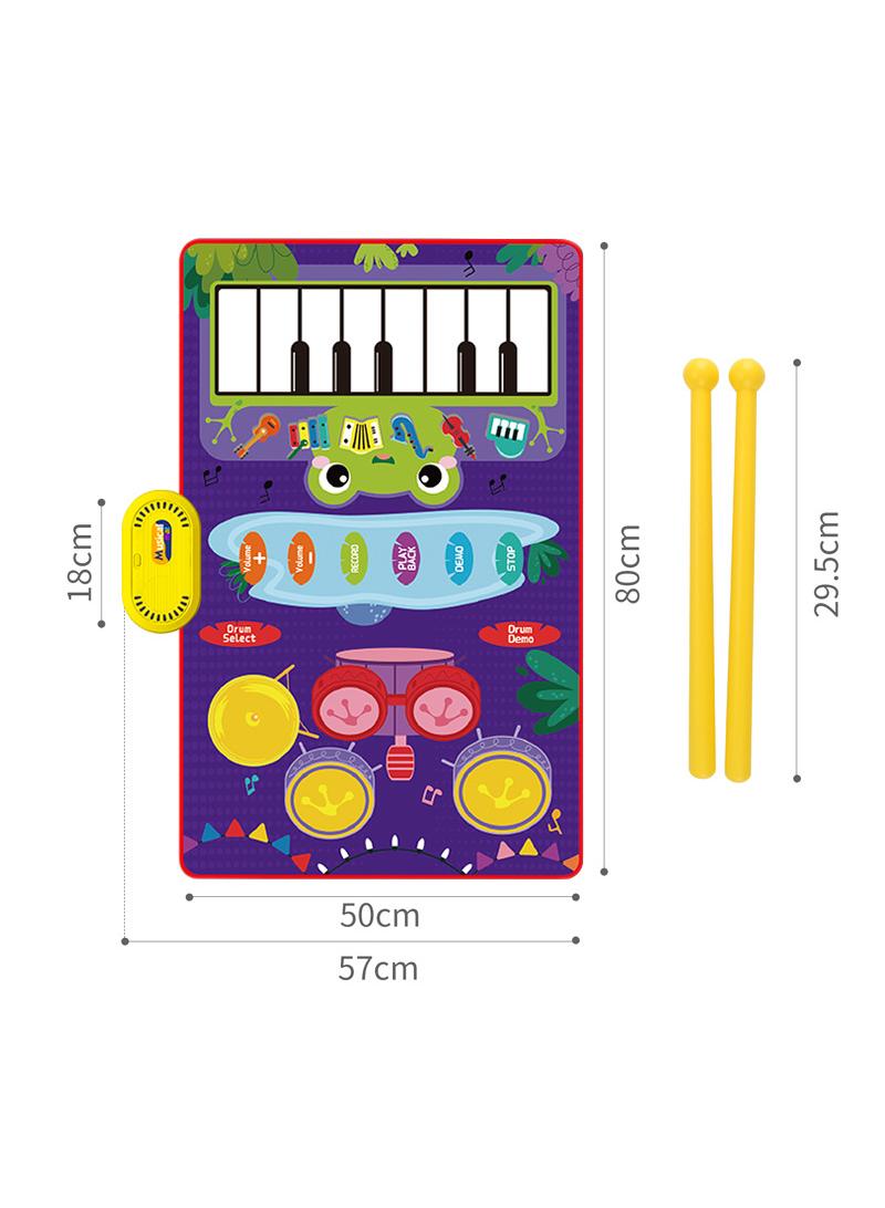 Children's Early Education Touch Piano Puzzle Drum Music Blanket Toy