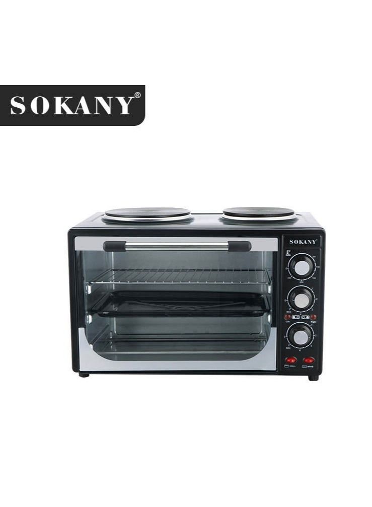 Multifunctional Household Electric Toaster Oven 35L 3200W SK-535 Black