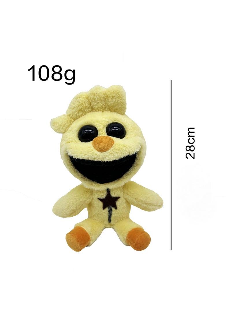 Poppy Playtime Smiling Critters 3 Plush Toy Cartoon Kickinchicken 28cm For Fans Gift Horror Stuffed Figure Doll For Kids And Adults Great Birthday Stuffers For Boys Girls