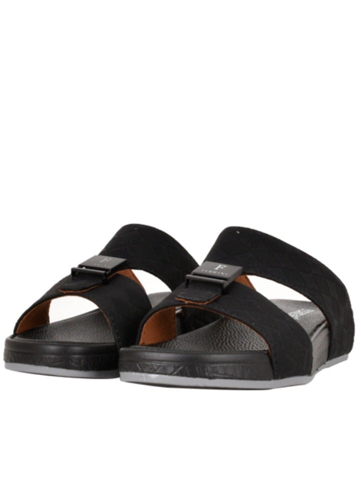 Kids Black Arabic Sandals