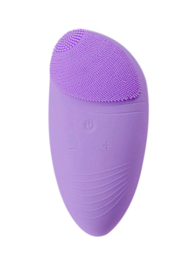 Electric Ultasonic Silicone Facial Cleansing Brush Purple 15.00cm