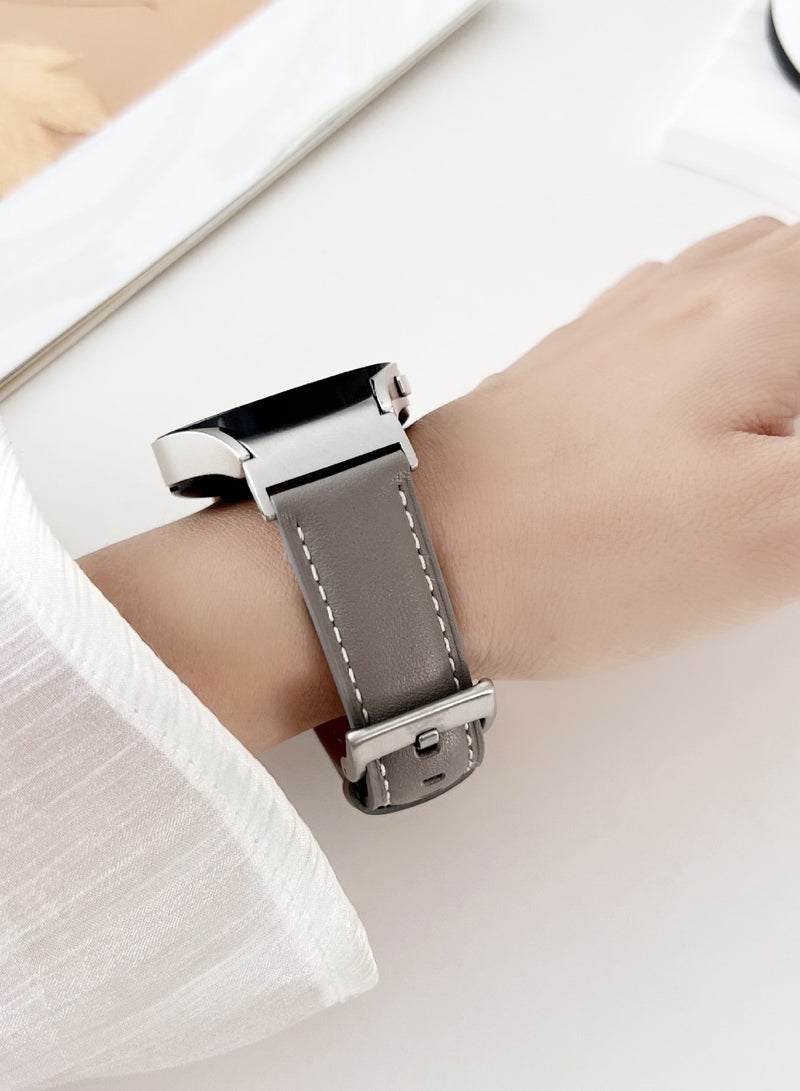 20mm Leather Strap, Watch Bands Replacement Band Compatible with Samsung Galaxy Watch 6 40/44mm/Watch 6 43/47mm/Galaxy Watch 5 Pro 45mm/Watch5 40/44mm/Watch 4 Replacement Band