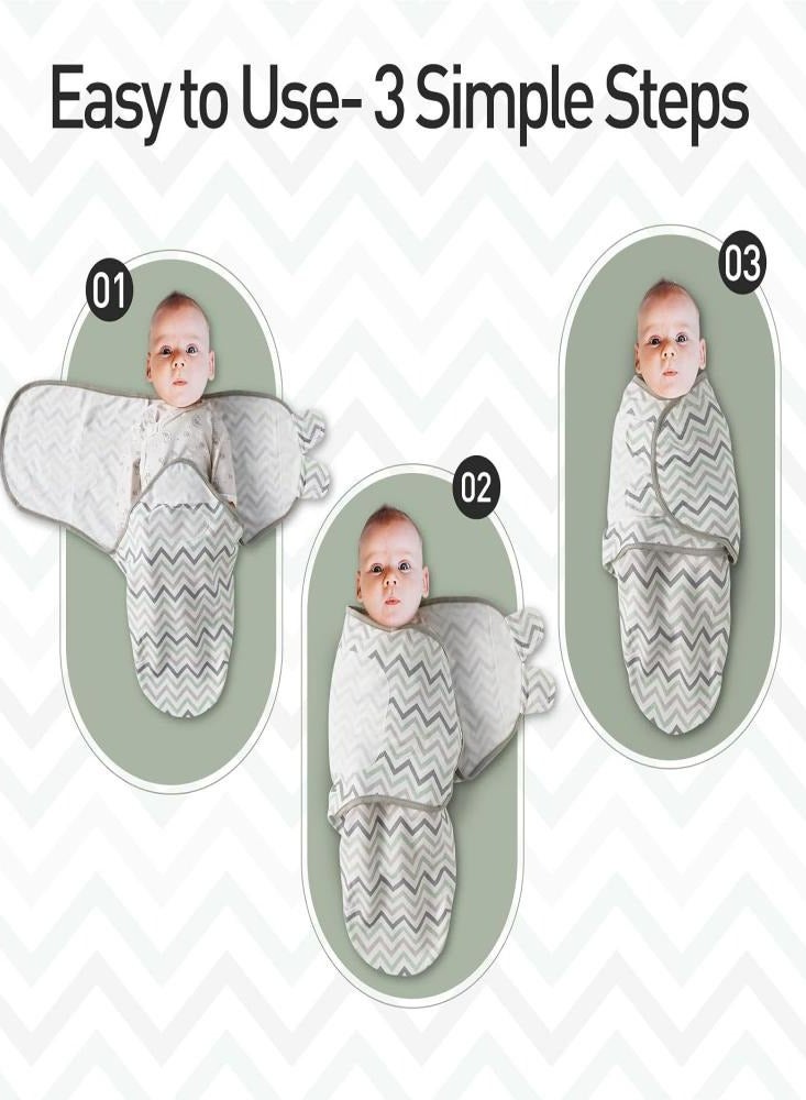 Adjustable Baby Swaddle Wrap 0-3 Months Swaddle Sack 3 Pack Wrap Set Swaddle Blanket for Newborn Boys or Girls