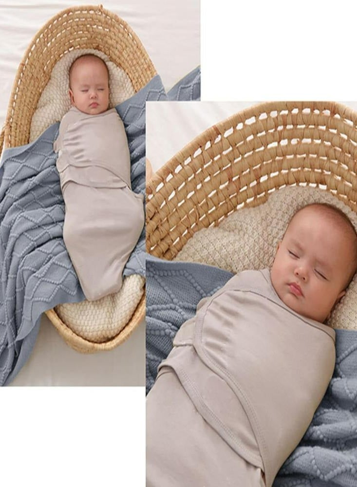 Adjustable Baby Swaddle Wrap 0-3 Months Swaddle Sack 3 Pack Wrap Set Swaddle Blanket for Newborn Boys or Girls