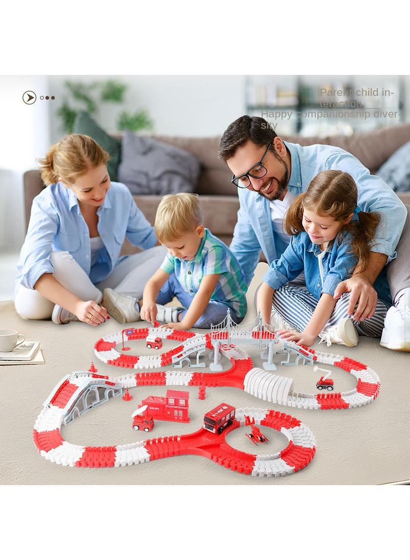 Diy Children's Educational Electric Rail Car Toy