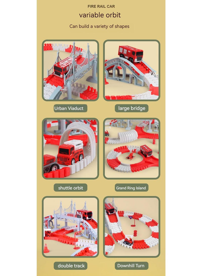 Diy Children's Educational Electric Rail Car Toy