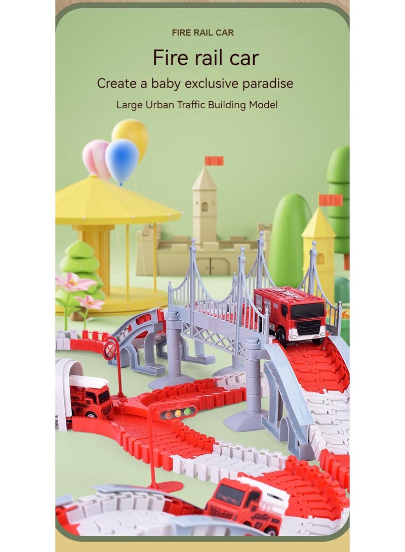Diy Children's Educational Electric Rail Car Toy