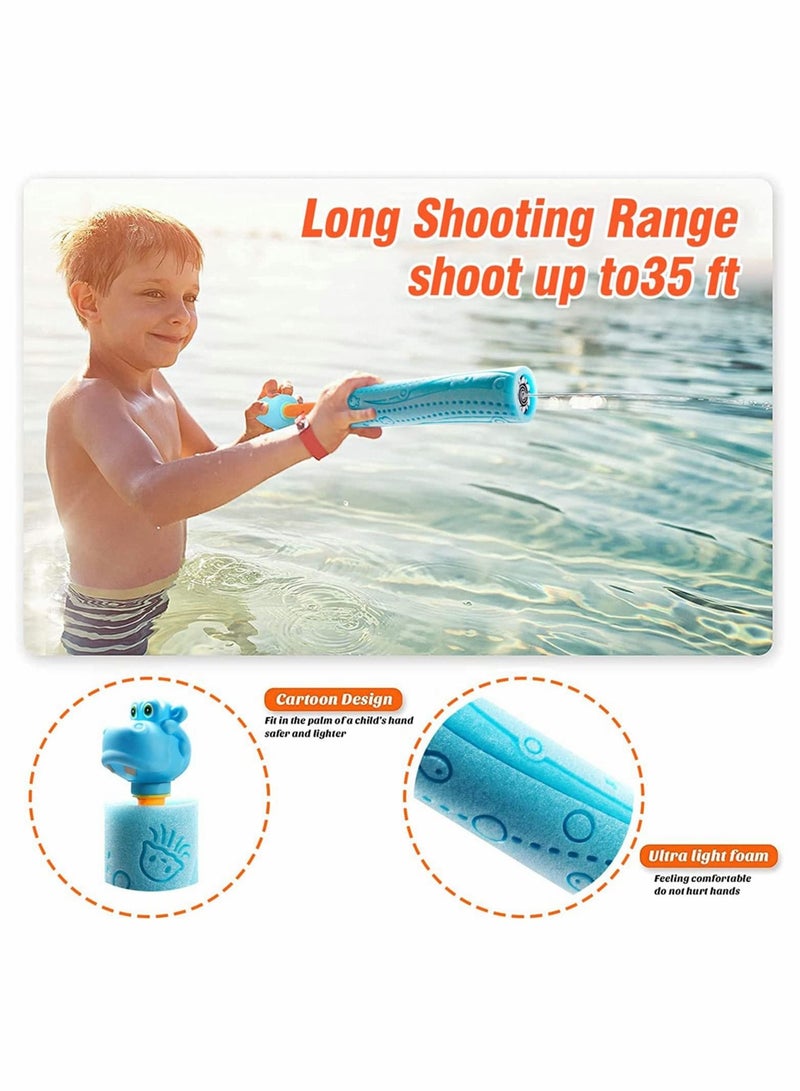 Water Squirter for Kids, 4 Pack 35ft Range Shooter, Summer Swimming Pool Beach Outdoor Shooter Toys Kids Boys Girls Adults