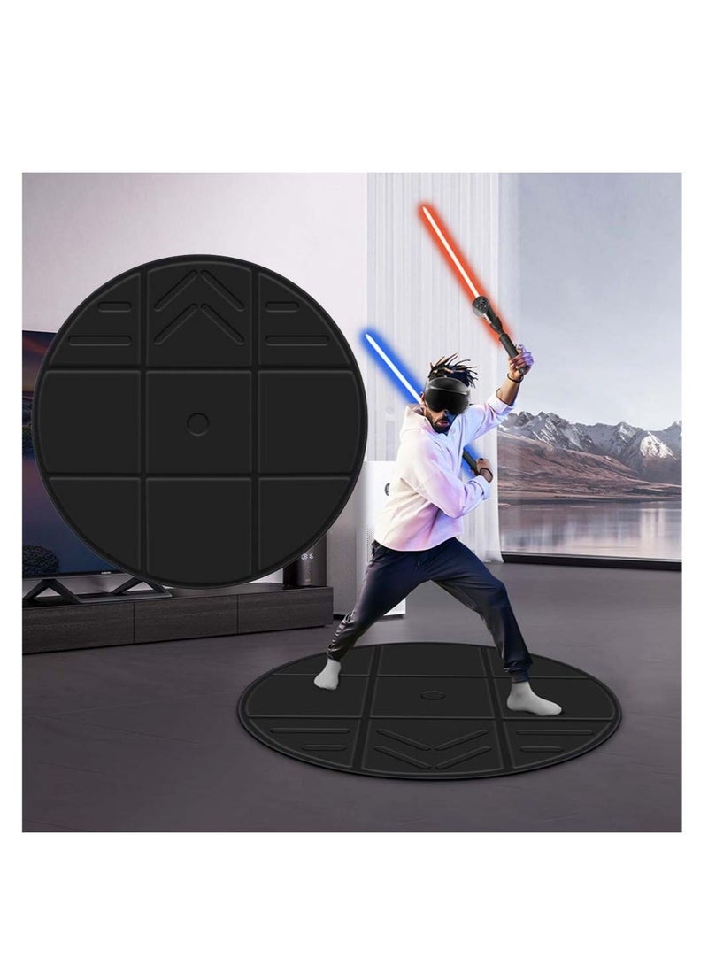 Foldable VR Round Mat, Anti-slip and Comfortable Floor Mat, Helps Determine Direction and Position and Prevents Players from Hitting and Breaking Objects in Surroundings, Game Accessories