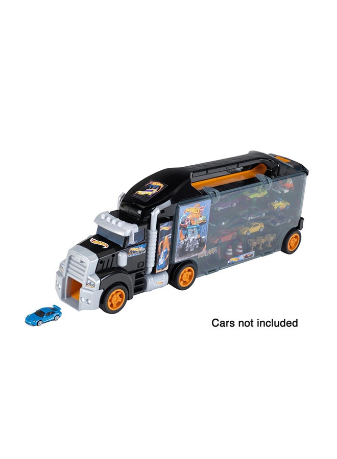 Klein Toys Hot Wheels Truck Collecting Case - Sturdy Storage for 24 Cars and 2 Trucks, Practical Subdivisions, Ideal for Children 3+ yrs, Multicolor