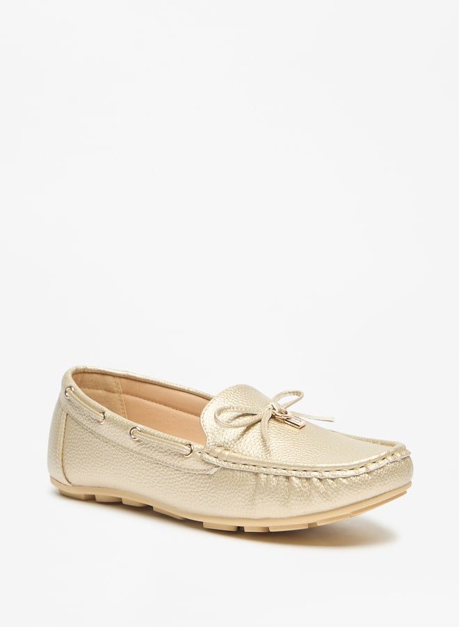 Women's Bow Accent Slip-On Moccasins Ramadan Collection