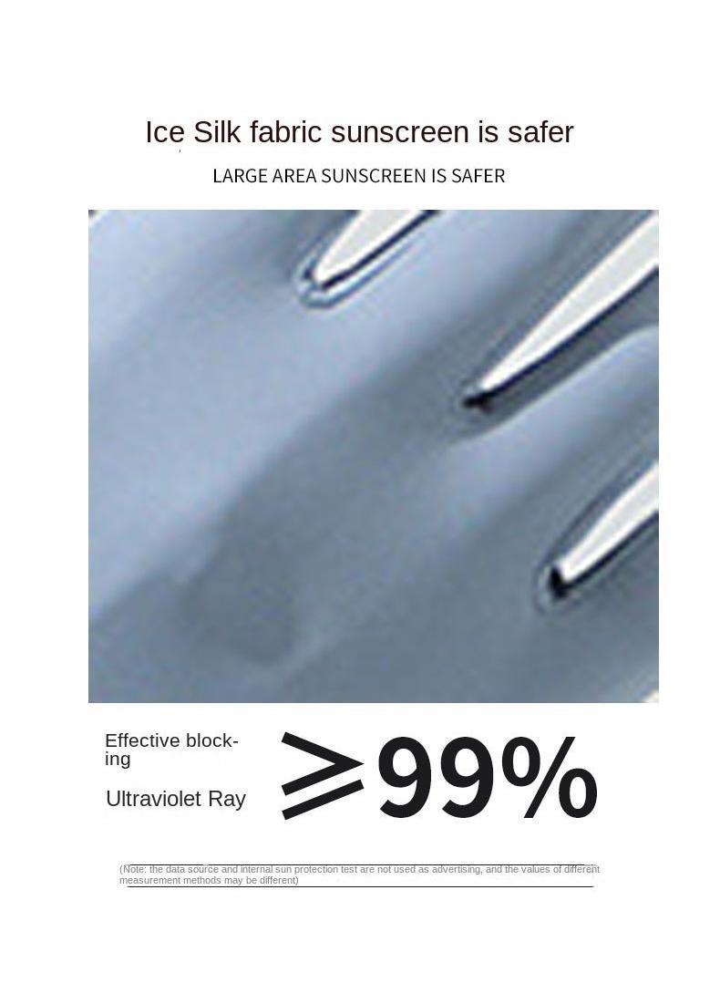 Women's Long Sleeve Cool Outdoor Sunscreen Breathable Non Slip Sports Cycling Ice Silk Gloves