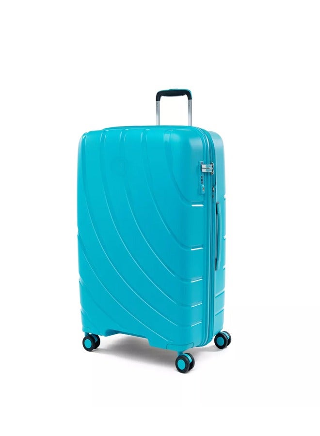 Luggage Convertible Medium to Large Checked Expandable Hardside Spinner