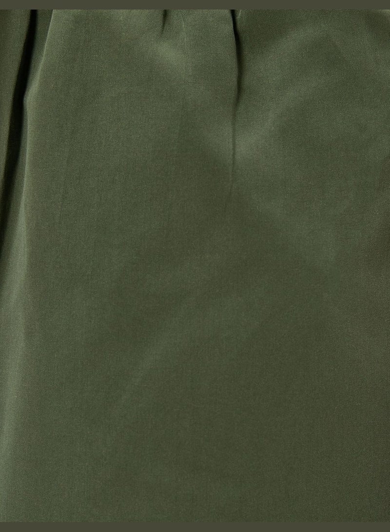 Drawstring Pocket Detail Short Swim Trunk