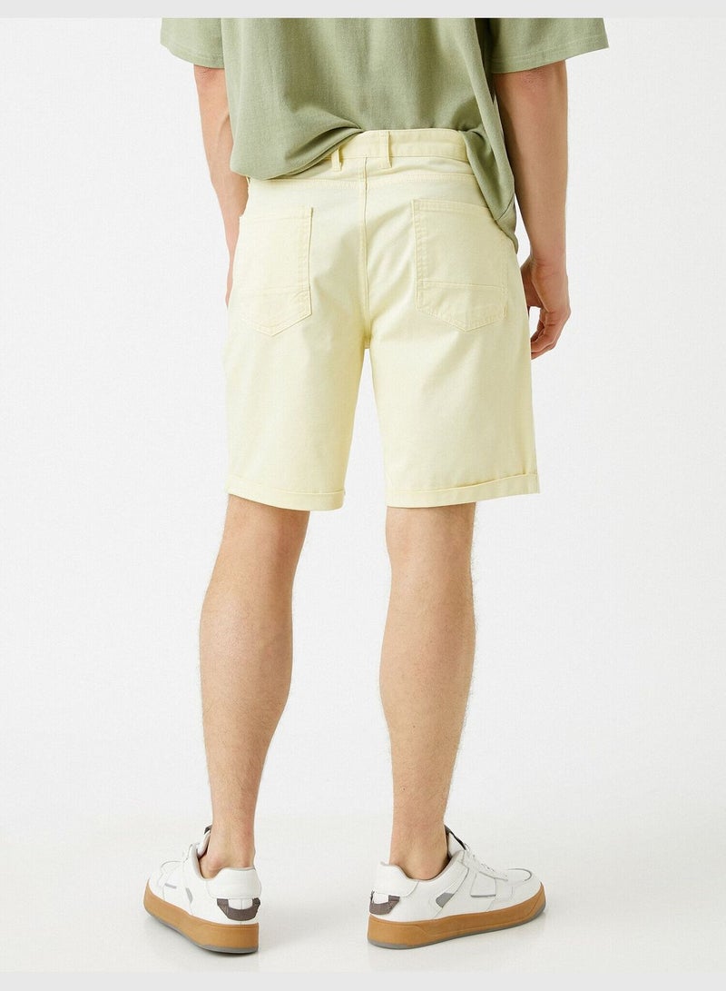 Pocket Detailed Shorts Cotton