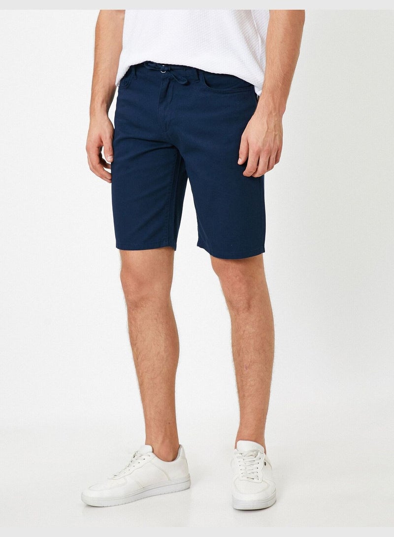 Drawstring Woven Shorts