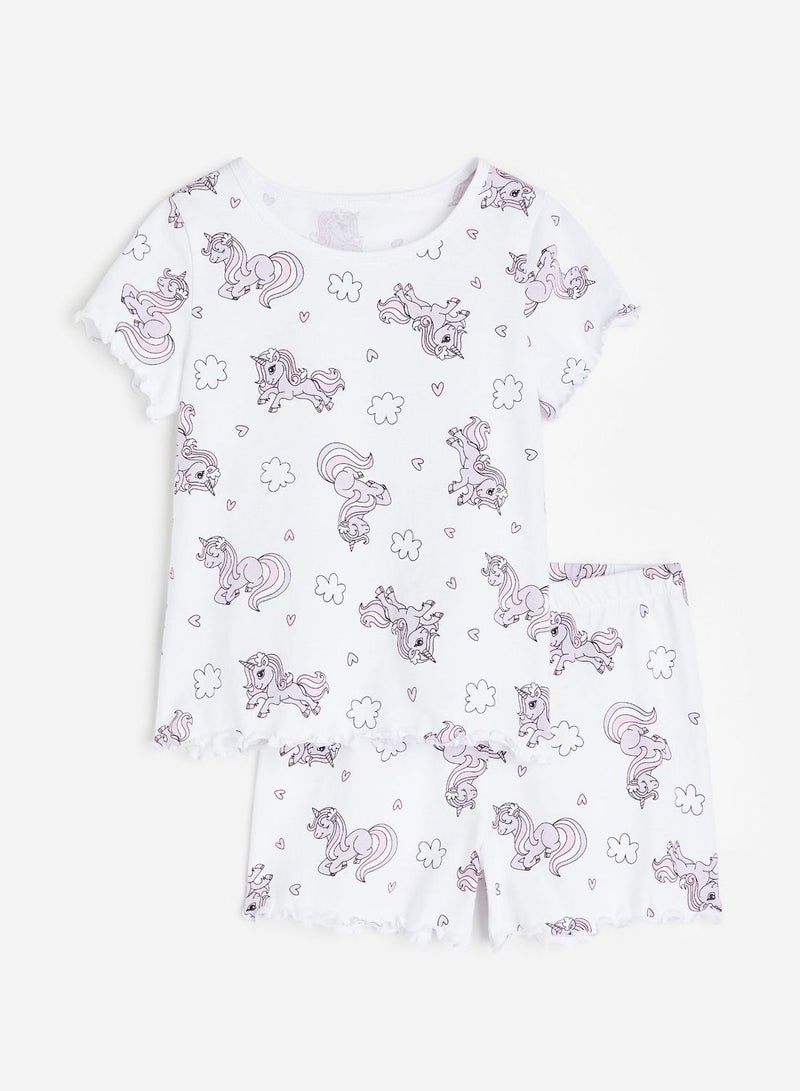 Kids Printed Short T-Shirt Pyjamas