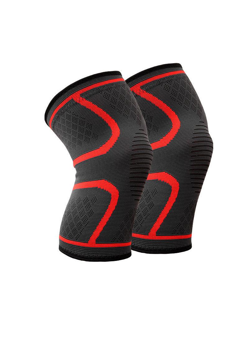 1 Pair Of Sports Running Basketball Riding Mountaineering Fitness Non-slip Warm Knee Cover