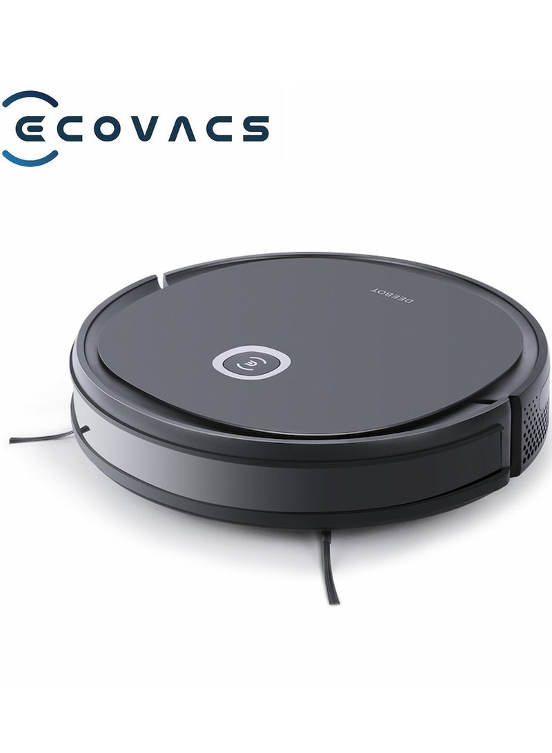 DEEBOT U2 PRO 2-in-1 Robotic Vacuum Cleaner with Mopping, Strong Suction, Smart App Enabled, Google Assistant & Alexa 400 ml 26 W DGN22-74 Black