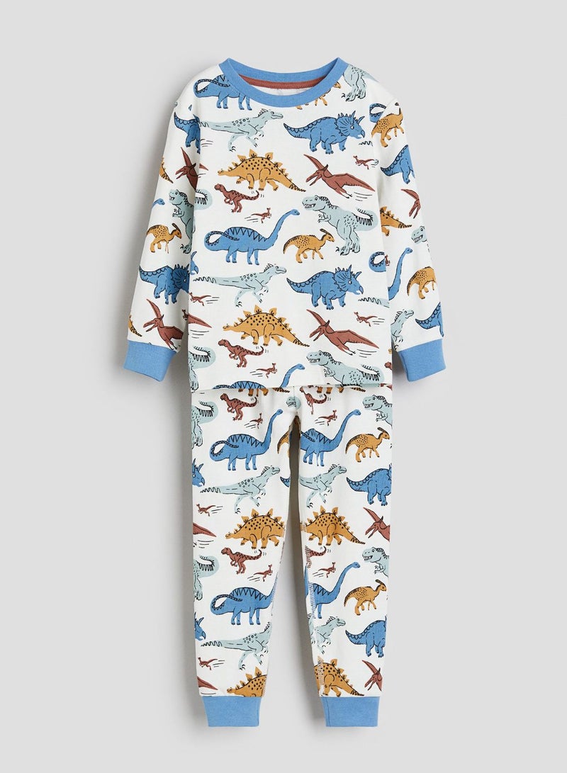 Kids Jersey T-Shirt Long Pyjamas
