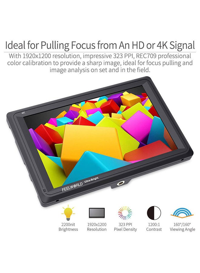 FEELWORLD FW279 7 INCH ULTRA BRIGHT 2200NIT DAYLIGHT VIEWABLE DSLR CAMERA FIELD MONITOR 4K HDMI