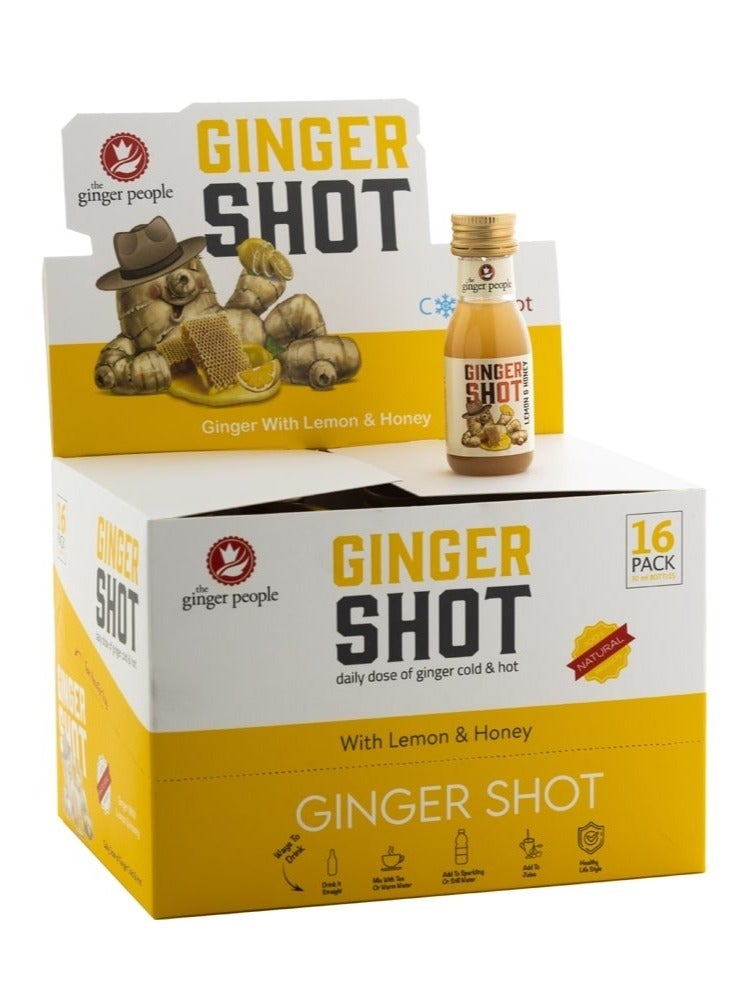 Ginger Shot With Lemon And Honey 30ml Pack Of 16