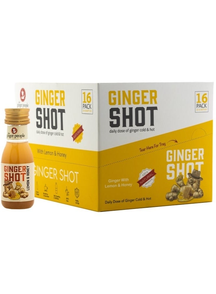 Ginger Shot With Lemon And Honey 30ml Pack Of 16
