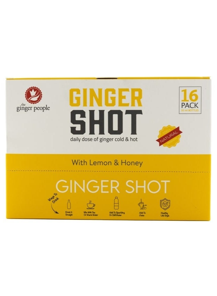 Ginger Shot With Lemon And Honey 30ml Pack Of 16