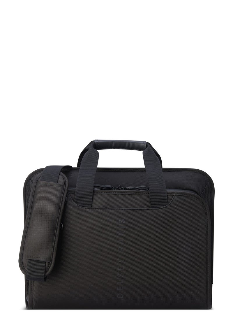 Delsey Arche 2 Compartment Satchel Laptop Protection 15.6 inch Black