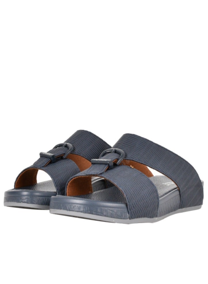 Kids Ferrini buckle embellishment Arabic Sandals Navy