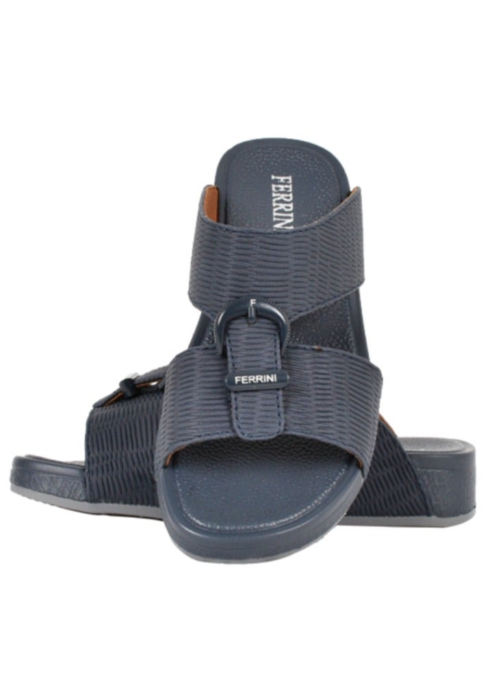 Kids Ferrini buckle embellishment Arabic Sandals Navy