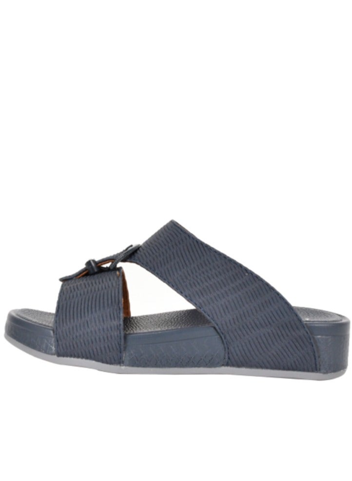 Kids Ferrini buckle embellishment Arabic Sandals Navy