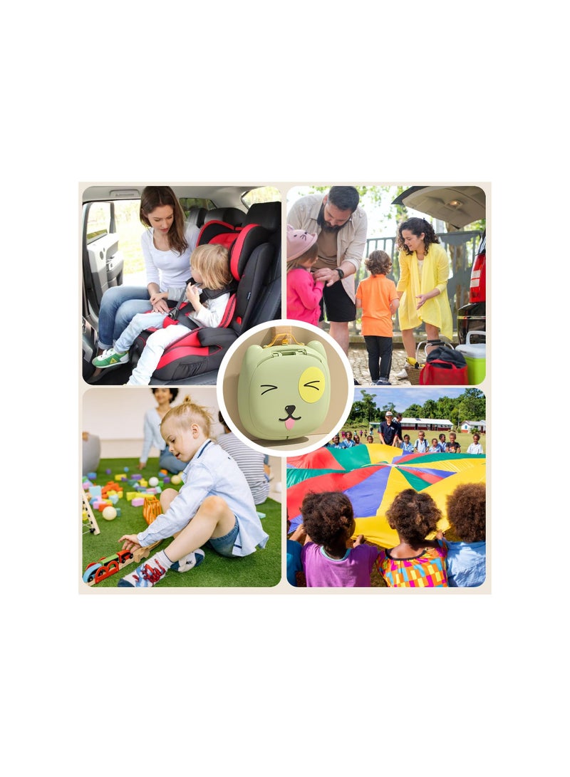 Portable Potty, for Toddler Travel Foldable Potty Training Toilet, Kids Boys&Girls Training Toilet Seatfor Car Camping Indoor Outdoor Bathroom for Boys Girls Baby Kids Children (Green)