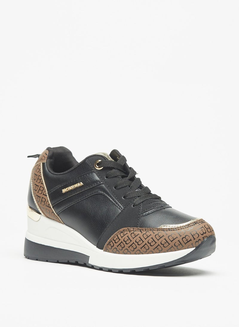Women Textured Slip-On Chunky Sneakers