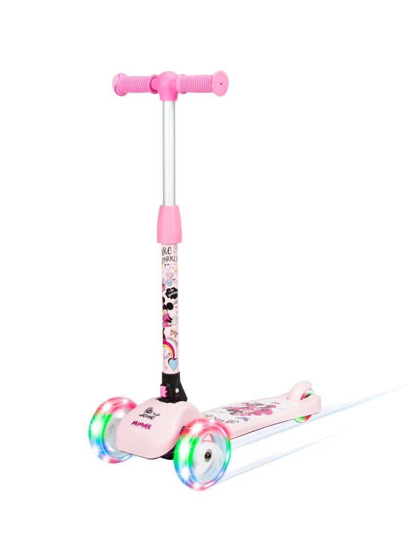 Spartan Disney Minnie 3-Wheel Light Up Scooter for Kids