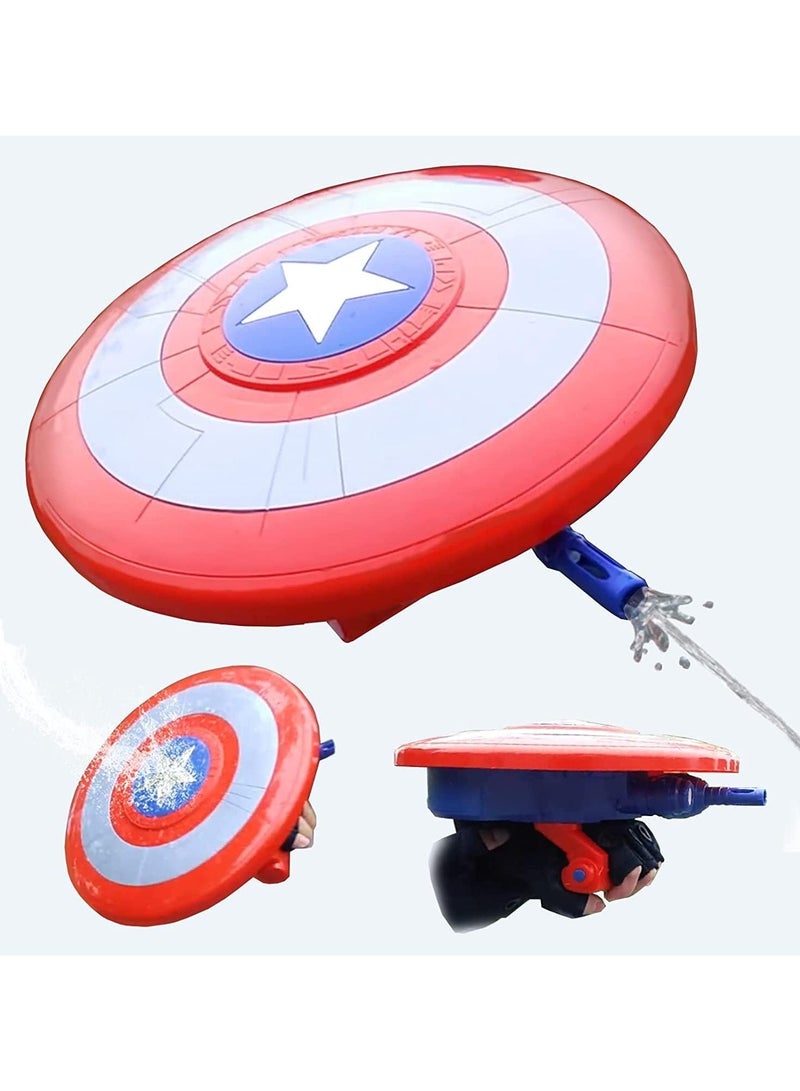 captain america Water Electric Shield Squirt Gun, Automatic Water Shield Water Gun, Beautifully Packaged For Gift Giving
