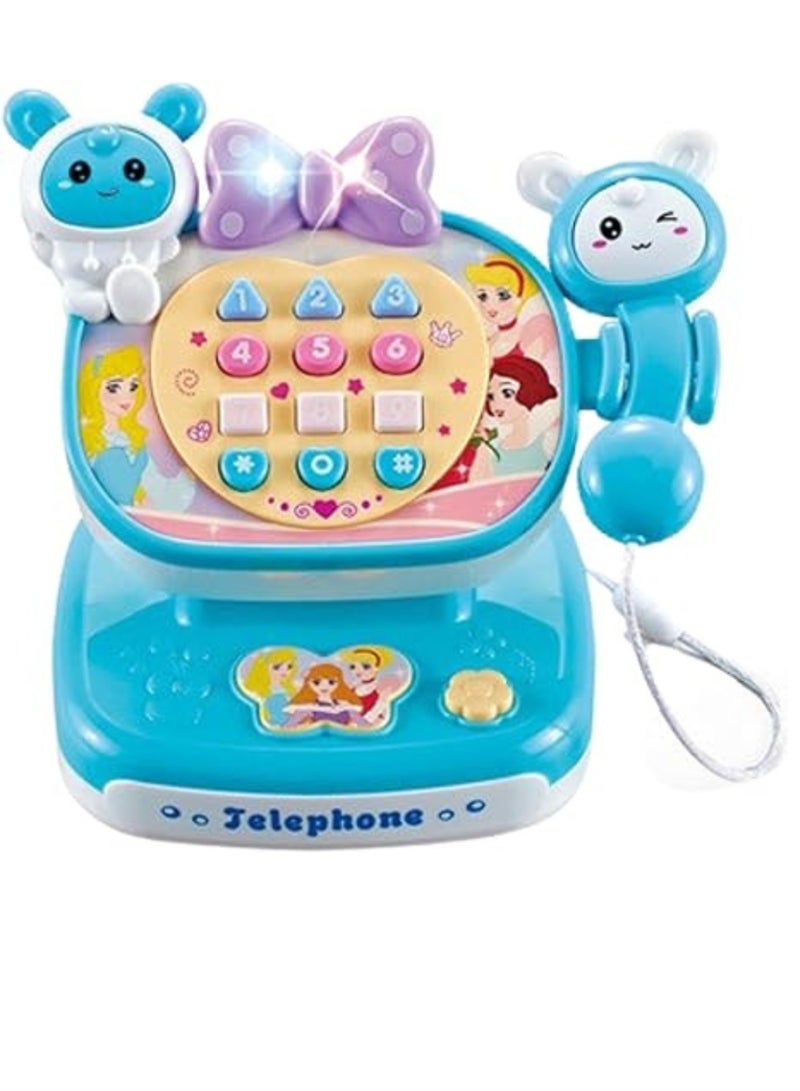 Kids Telephone, Baby Phone Play Set Toys, Educational Toy, Voice & Digital Learning Pretend Phone Toy For Baby Kids