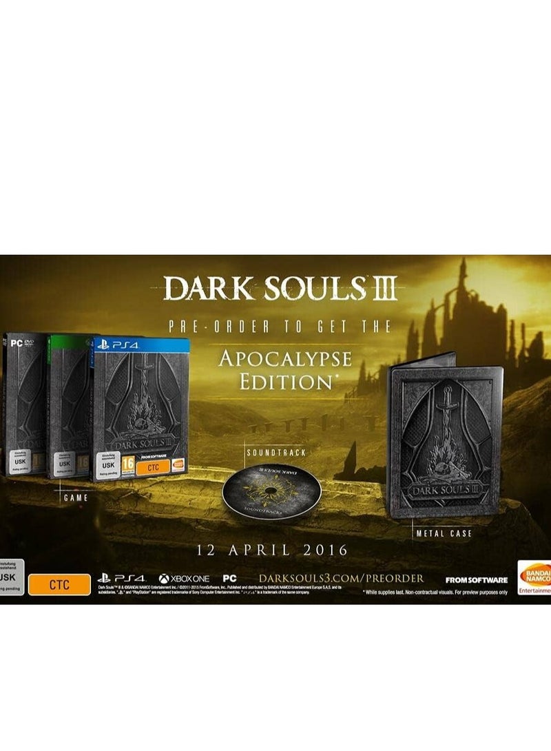 Dark Souls III 3 Apocalypse Edition - Adventure - Xbox One