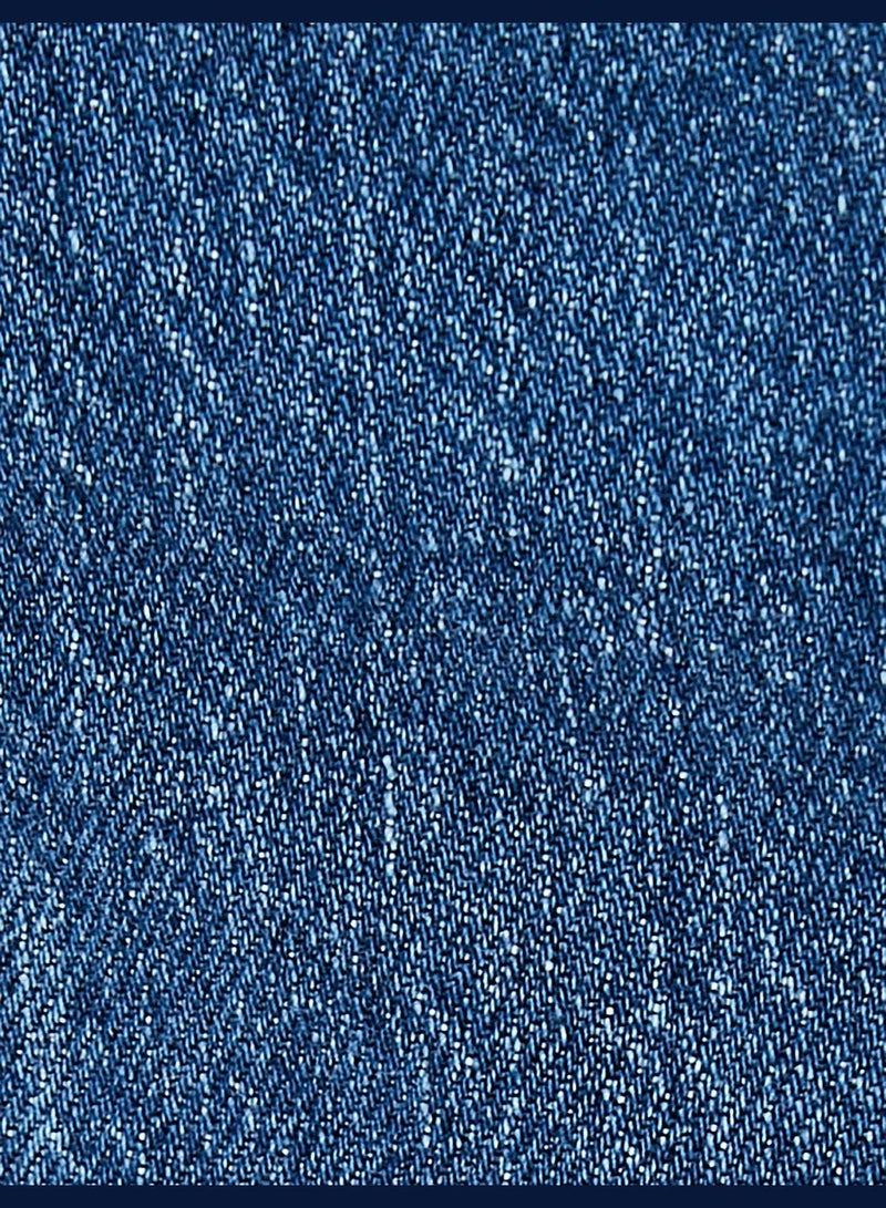Cotton Pocket Detail Buttoned V Neck Jean Vest