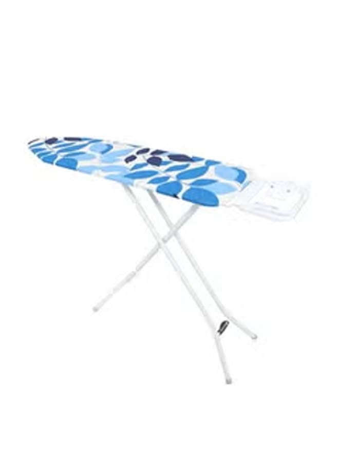 Leaf Printed Ironing Board With Cover Blue/White/Black 134x33x88cm