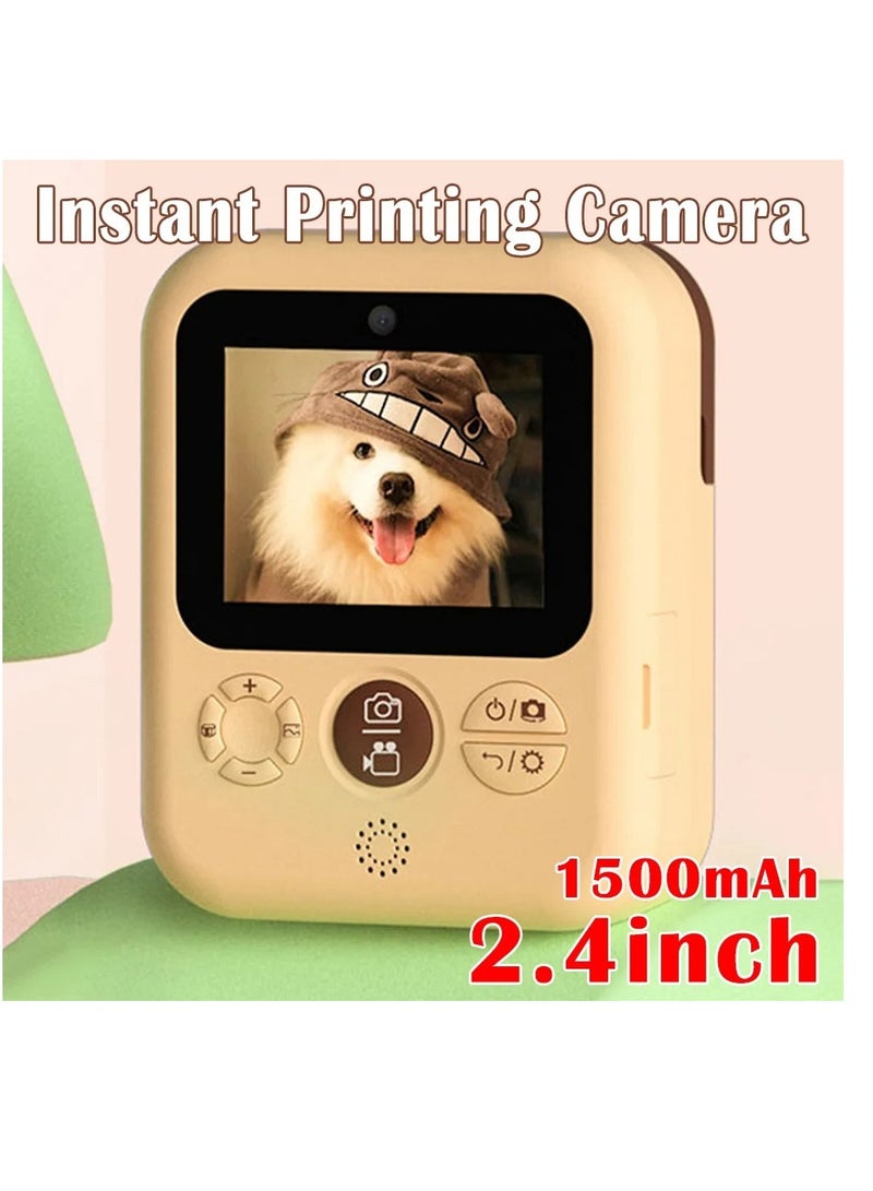Dual Lens Instant Print Camera HD Video Recording Birthday Gift Boys And Girls 2.4