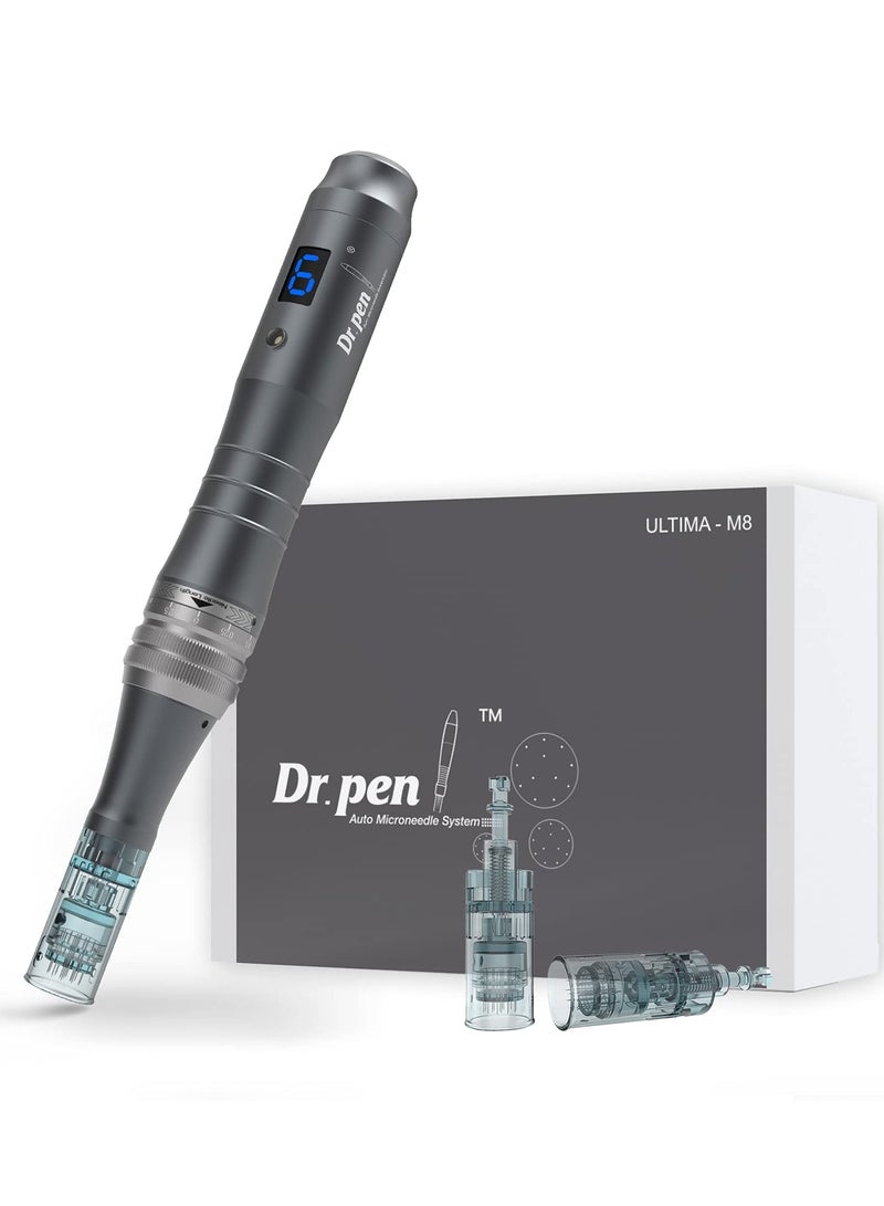 Dr.Pen M8 Micro Needling Pen Wireless Electric Derma Pen With 3 Replacement Cartridges