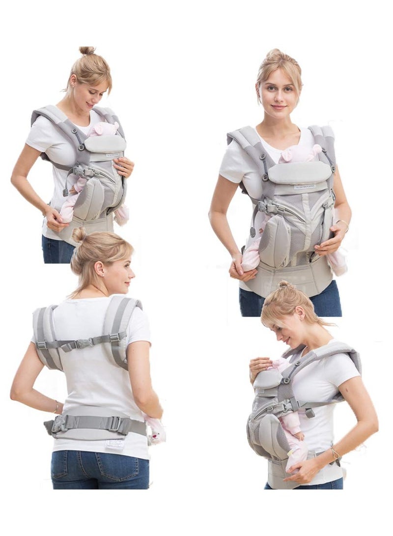 Baby Carrier 360 All-Position For Newborn To Toddler With Lumbar Support (7-45 Pounds)