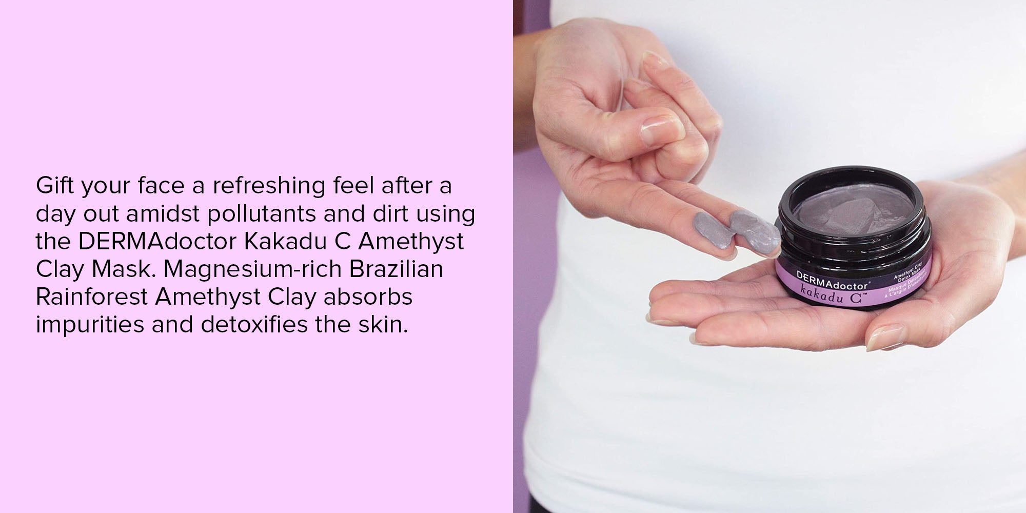 Kakadu C Amethyst Clay Mask, 50 ml Black/Purple 50ml