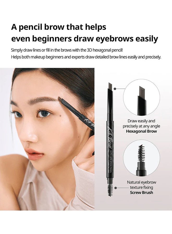 Kill Brow Auto Hard Brow Pencil 007 Charcoal Gray