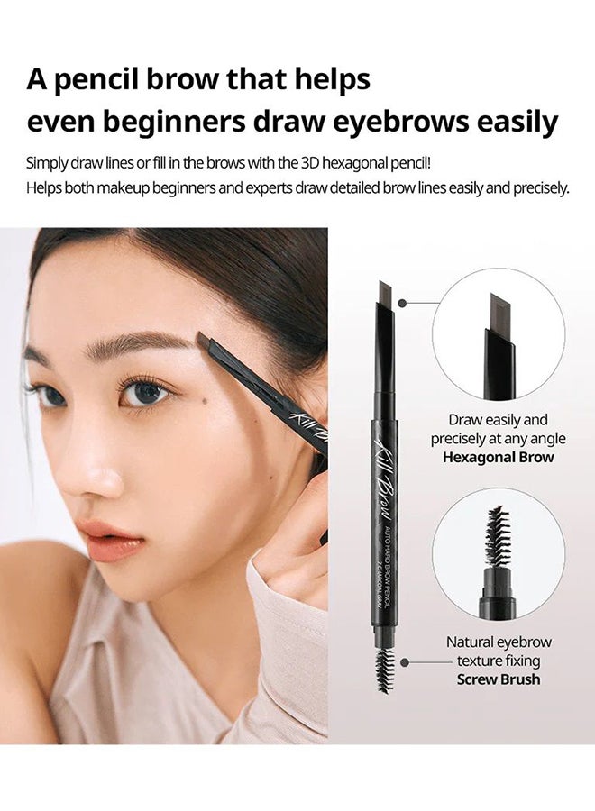Kill Brow Auto Hard Brow Pencil 1 Natural Brown