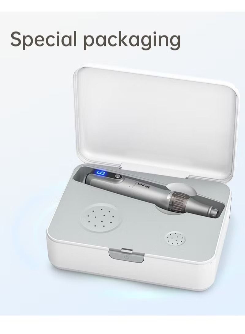 Dr. Pen M8S Microneedle Pen Cordless Beauty Pen Skincare Tools Set with 10pcs Replacement Cartridges