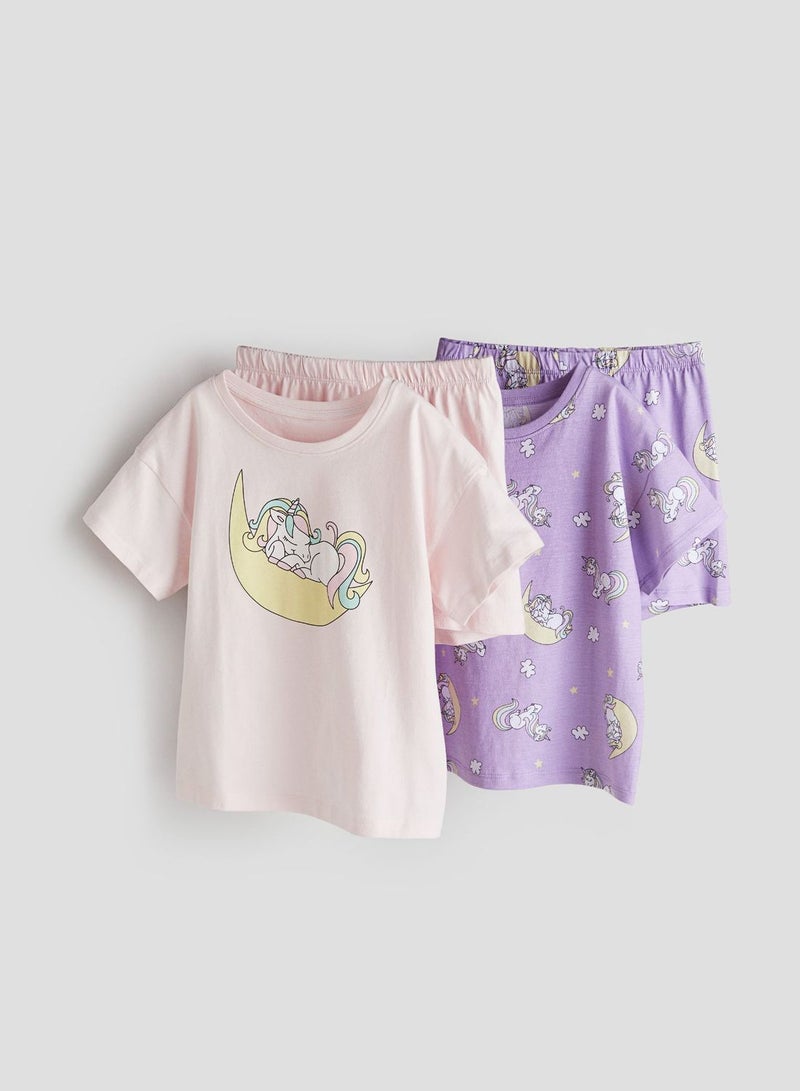 Kids Printed Short T-Shirt Pyjamas